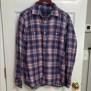 Vineyard Vines Red and Blue Plaid Shirt